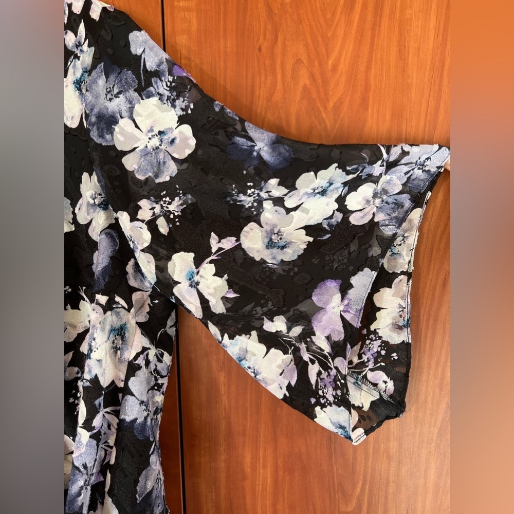 Alex Evenings - Floral-print Tiered Chiffon top. Great for spring/summer… - Picture 6 of 8
